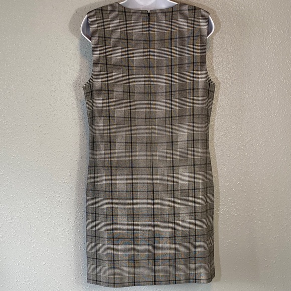 Theory Plaid Sleeveless Dress - Picture 5 of 8